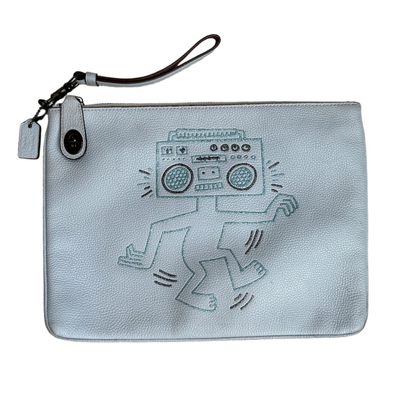 Coach Handbags - Coach X Keith Haring Turnlock Wristlet 30 Limited Edition Collaboration